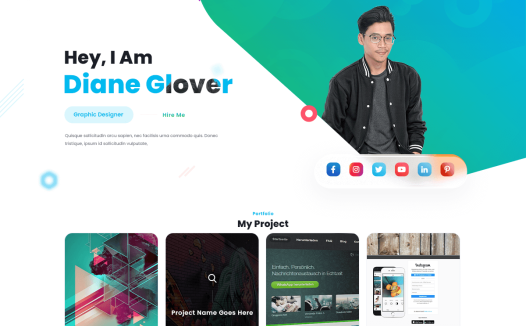 Unique Graphic Designer WordPress 主题