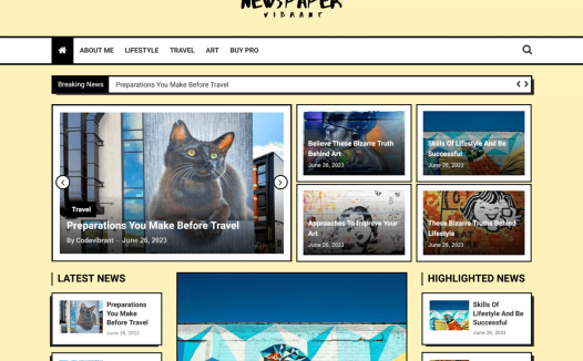 Newspaper Vibrant WordPress 主题