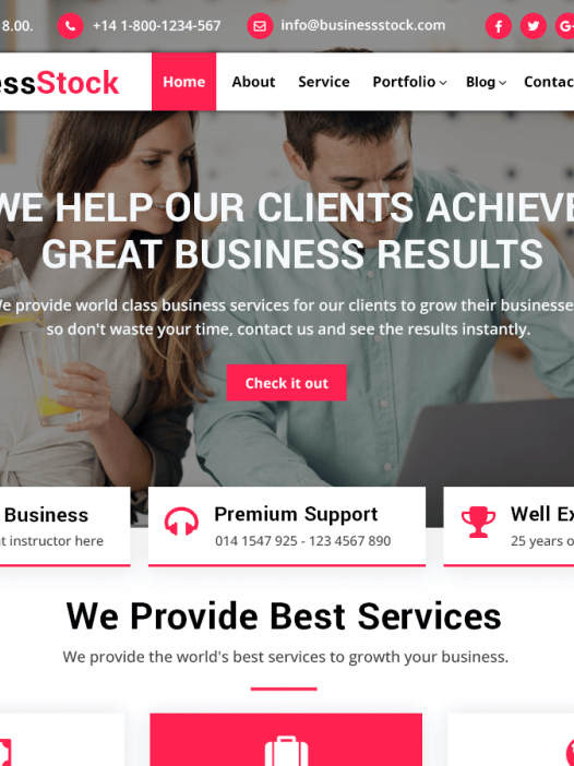 Business Stock WordPress 主题