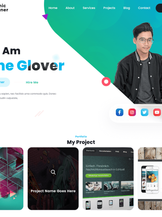 Unique Graphic Designer WordPress 主题