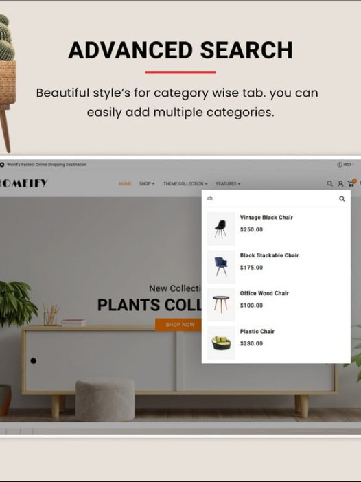 Homeify Mega Wood–家具家居–装饰 Shopify 2.0 主题
