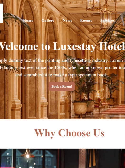 Luxestay Hotel WordPress 主题