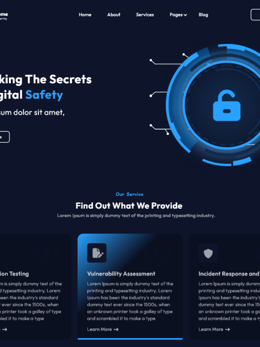 Cyber Security Elementor WordPress 主题