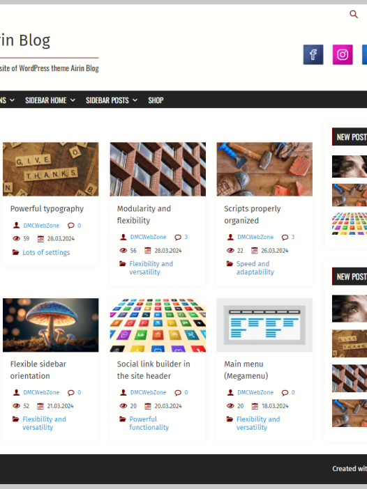 Airin Blog WordPress 主题