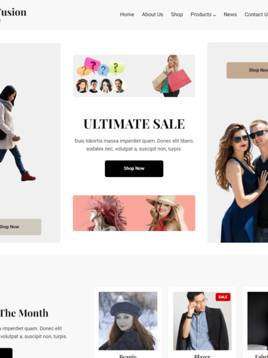 FashionFusion WordPress 主题